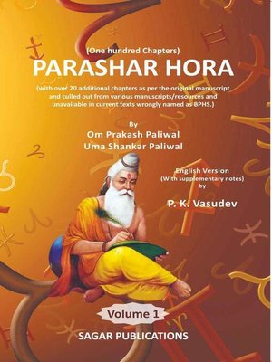 cover image of Parashar Hora Vol 1